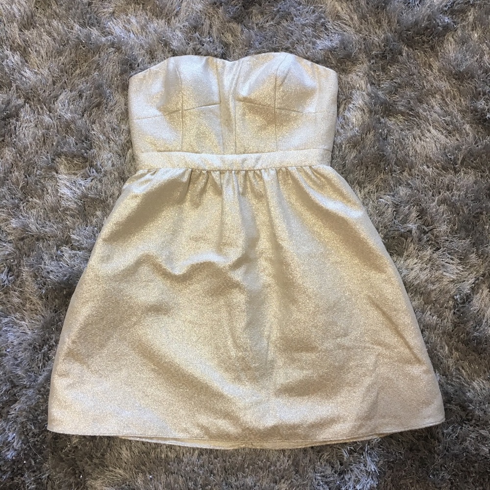 Aidan metallic dress